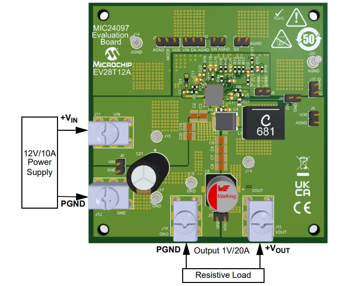 Microchip Technology MIC24097 Evaluation Board